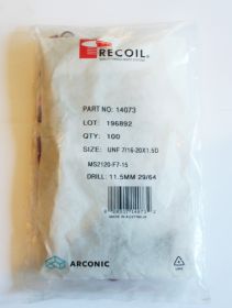 UNF 7/16-20x1.5D locking Wire Thread Inserts (Bag of 100)