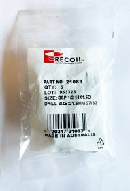 BSP 1/2-14x1.5D Wire Thread Inserts (Bag of 5)